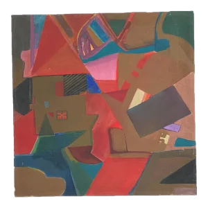 Robert Leepard Geometric Abstract Painting 1961