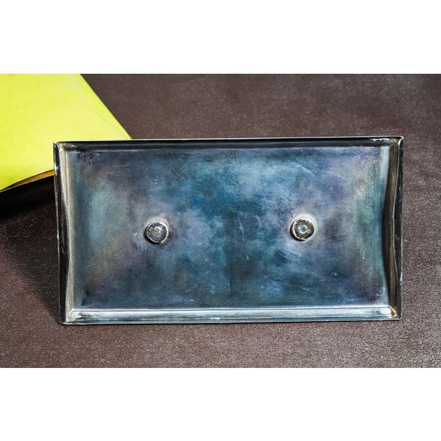 Hunting Theme Dog English Antique Engine Turned Sterling Silver Writing Ink Blotter Desk Office Home Decor For Sale - Image 14 of 14