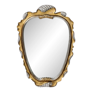 Hollywood Gold and Silver Gilt-Wood Mirror by Dorothy Draper
