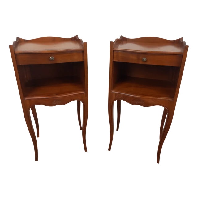 Louis XV Style Bedside Tables, 1950s, Set of 2 For Sale