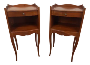 Louis XV Style Bedside Tables, 1950s, Set of 2