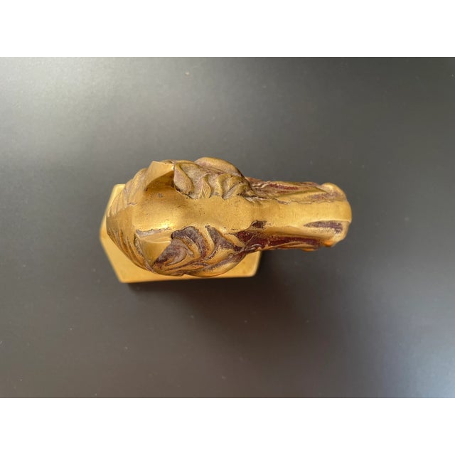 Vintage Brass Horse Head Bust Paperweight - Sculpture For Sale In Las Vegas - Image 6 of 13