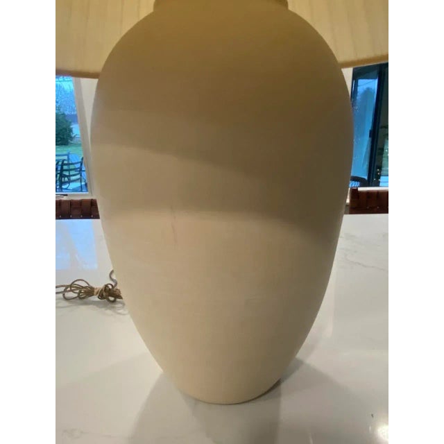 Contemporary 1970s Cream Coronet Lamp For Sale - Image 3 of 6