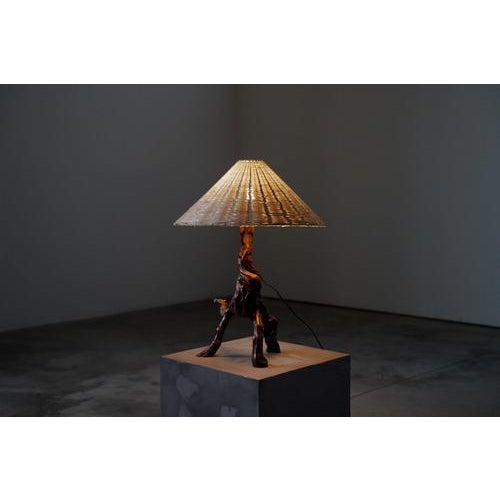 Grape Wood Table Lamp, France, 1960s For Sale - Image 10 of 10