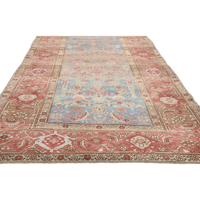 Late 19th Century Persian Bijar Rug, 04'02 X 13'10 For Sale - Image 4 of 10
