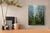 In "Iteration," a serene forest scene unfolds, showcasing a harmonious blend of vibrant greens and soft blues. Light...