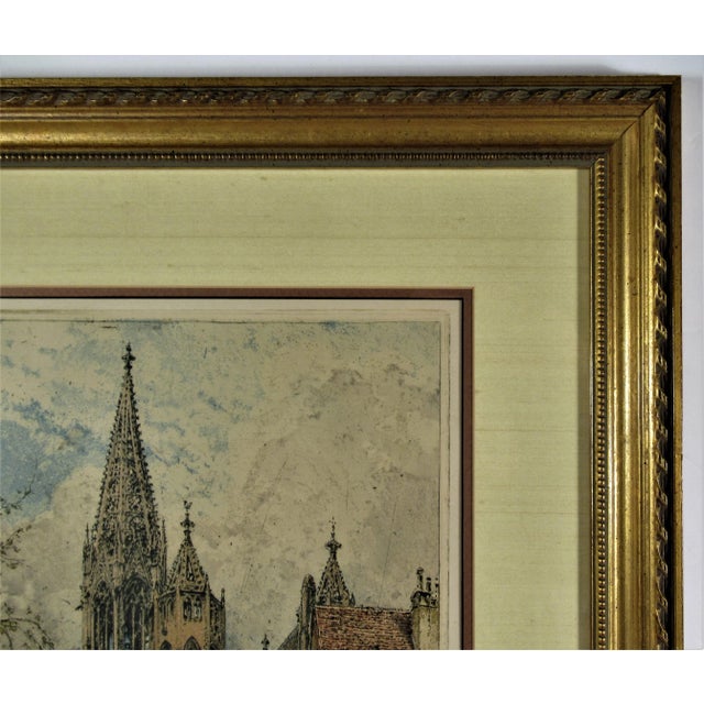 Luigi Kasimir, Street with Church, Circa 1925 For Sale In San Francisco - Image 6 of 7