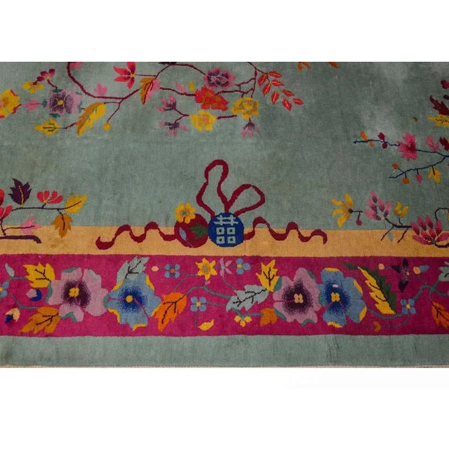 Chinese Art Deco Rug For Sale - Image 9 of 11