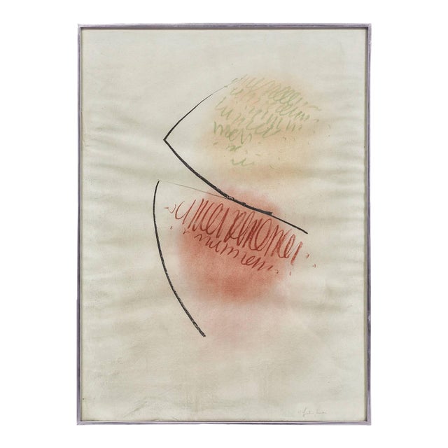 Agostino Ferrari, Italian Modernist Abstract Drawing, Gestural Lines For Sale