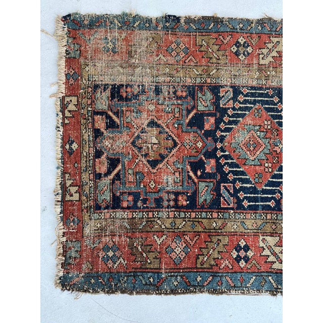 Antique Persian Karaja Rug 3 x 4 For Sale In Milwaukee - Image 6 of 9