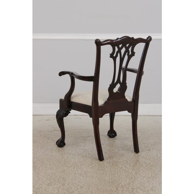 Stickley Set of 6 Stickley Mahogany Chippendale Dining Chairs For Sale - Image 4 of 18