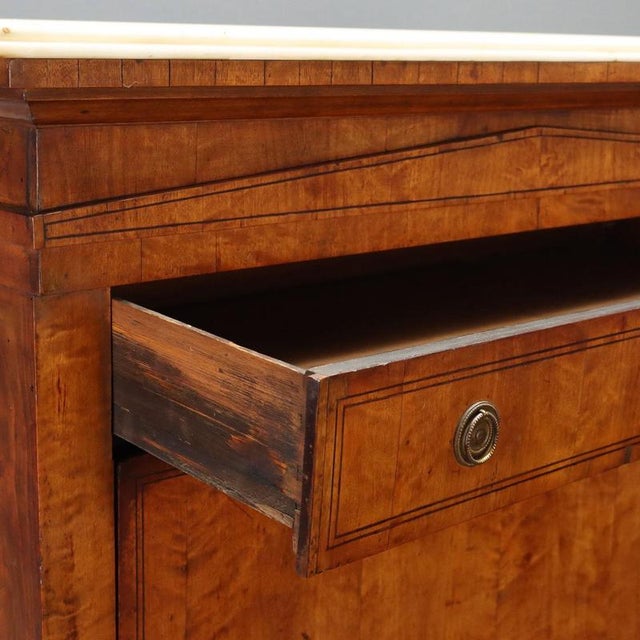 Biedermeier Secretary in Lemonwood and Ebony For Sale - Image 9 of 16
