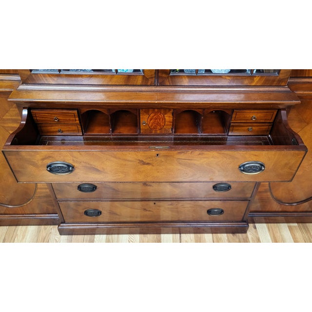 1960s Vintage American Fitted Desk Interior Bookcase Breakfront For Sale - Image 5 of 9