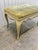 Vintage Mid Twentieth Century Country French Provincial Hibriten Chair Co. Off White and Green Bench For Sale - Image 4 of 10