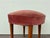 Small Vintage Ottoman in Wood and Velvet, 1950s For Sale - Image 6 of 10