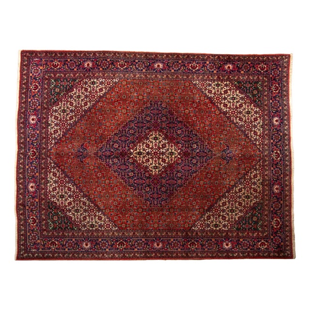 Hand-Knotted Middle Eastern Seneh Rug For Sale