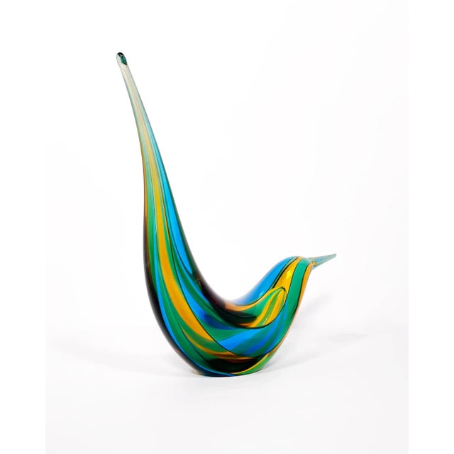 1970s Licio Zanetti Murano Glass Bird Sculpture For Sale - Image 9 of 13