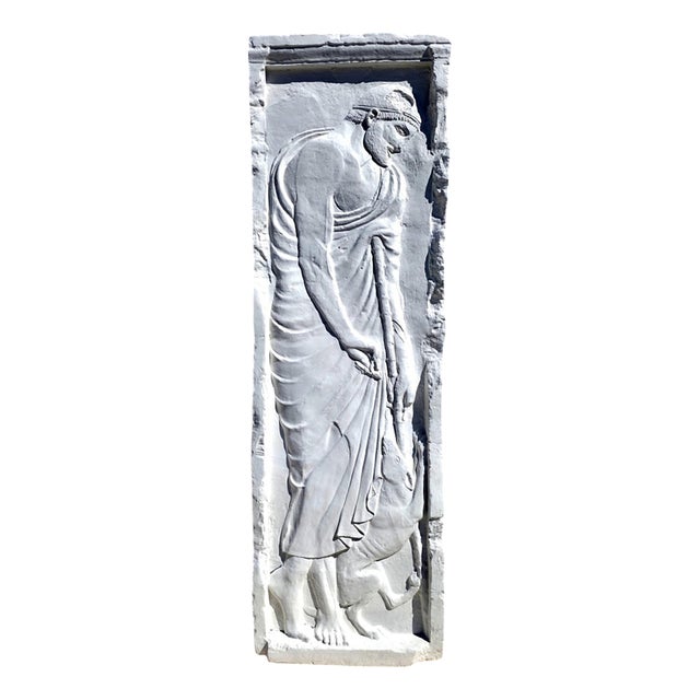 Sculpture of Stele, Alxenor of Orcomeno, 20th Century, Plaster For Sale