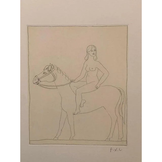 Francois-Xavier Lalanne, Woman and Horse, 2002, Etching For Sale - Image 6 of 6