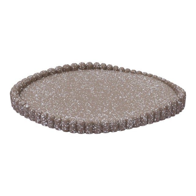 Alna Speckled Dark Taupe Catchall Tray For Sale