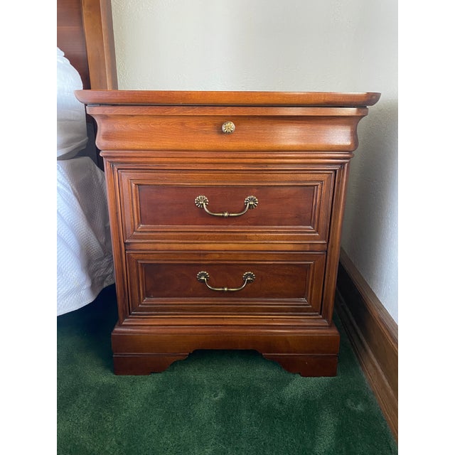Late 20th Century Lexington Chez Michelle Three Drawer Nightstand For Sale - Image 9 of 12