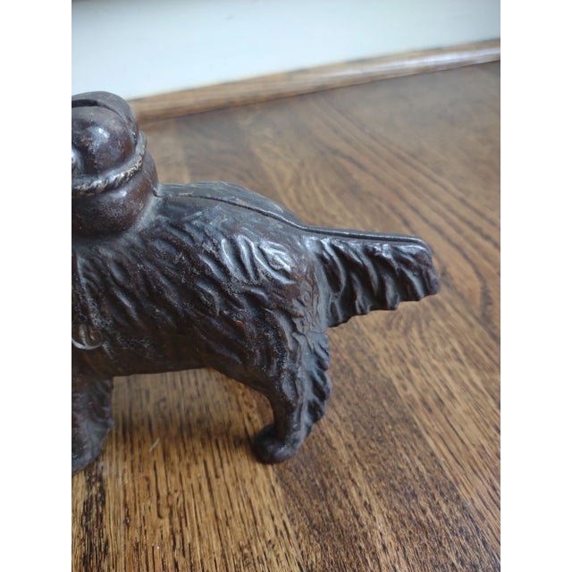 Traditional Early 1900s Antique St. Bernard Dog Bank For Sale - Image 3 of 6