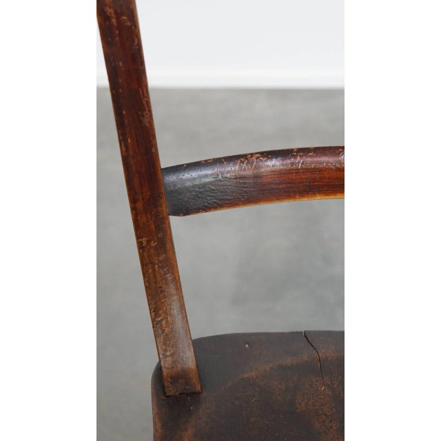 Antique English Oxford Dining Chairs, Set of 6 For Sale - Image 9 of 13