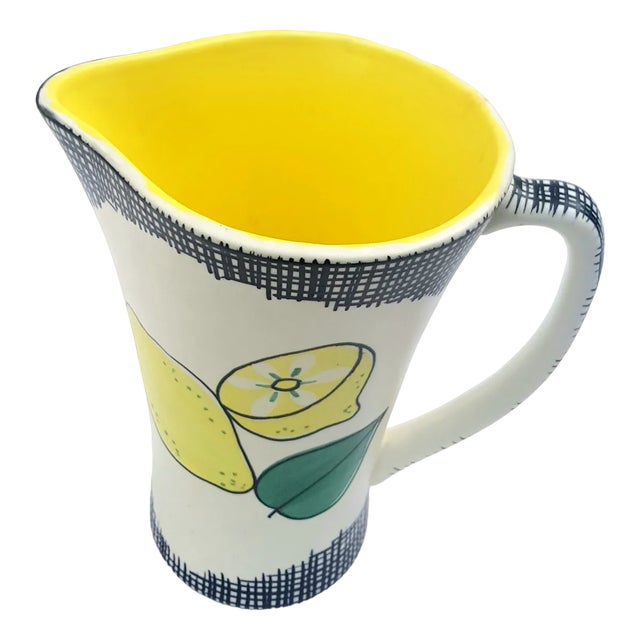 Jug with Fruit Motif, 1950s For Sale