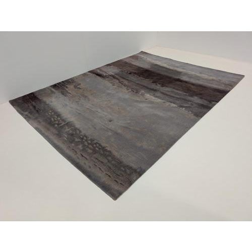 Calvin Klein Luster Wash Chrome Rug For Sale - Image 4 of 8