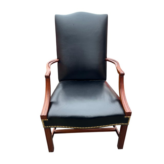 Traditional Late 20th Century Hancock Moore Armchair For Sale - Image 3 of 13