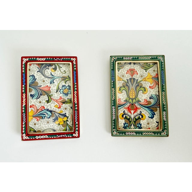Mid 20th Century 1960s Italian Micro Mosaic Picture Frames - A Pair For Sale - Image 5 of 10