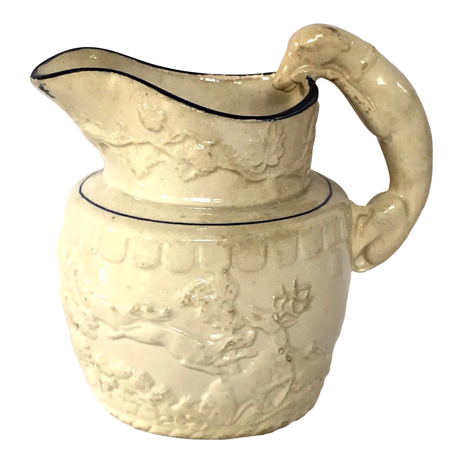 Early American Hound Pitcher | Chairish