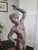 Stunning art deco bronze sculpture of a dancing nude woman. German school. Unsigned. Foundry stamp on side of plinth: Guss...