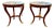 Pair of Italian Empire Style Mahogany Side Tables For Sale
