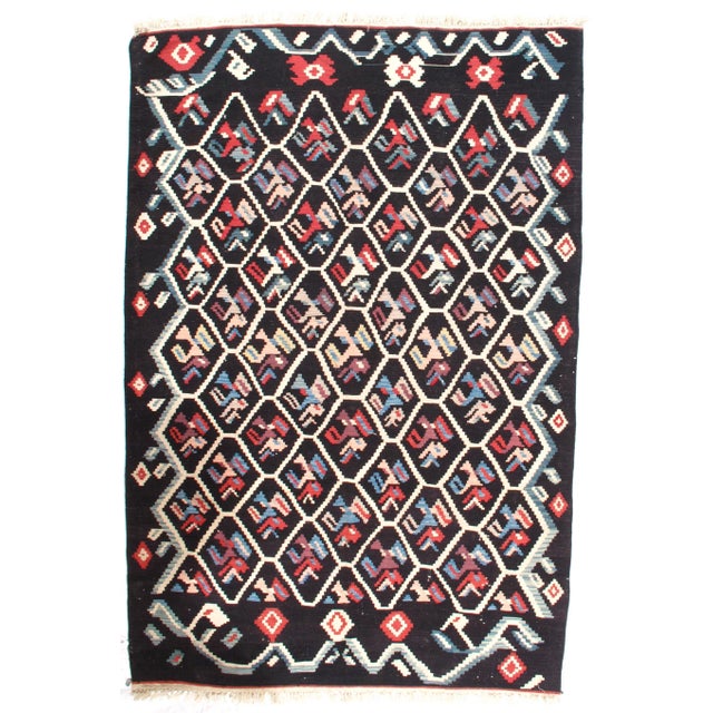 1950s Pasargad NY Turkish Kilim Rug - 6'1" x 9'1" For Sale - Image 5 of 5