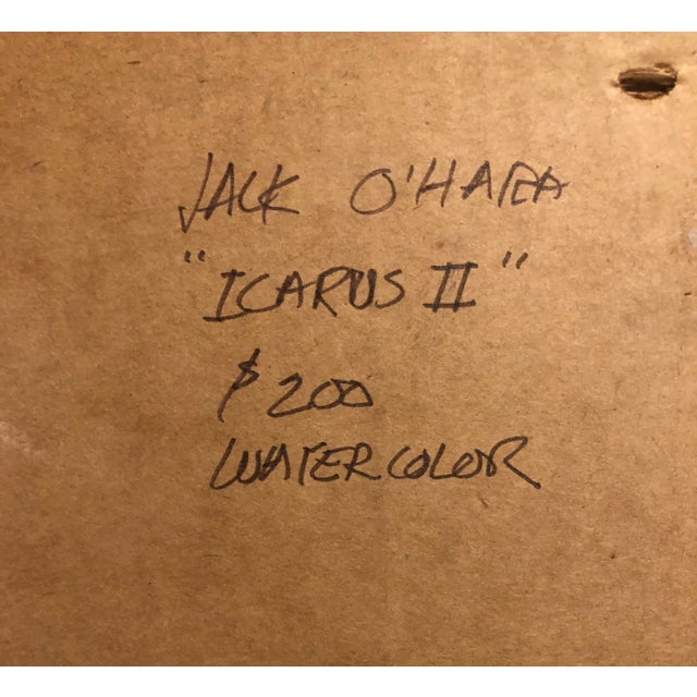 1965 Jack O'Hara Icarus Modern Watercolor Chairish