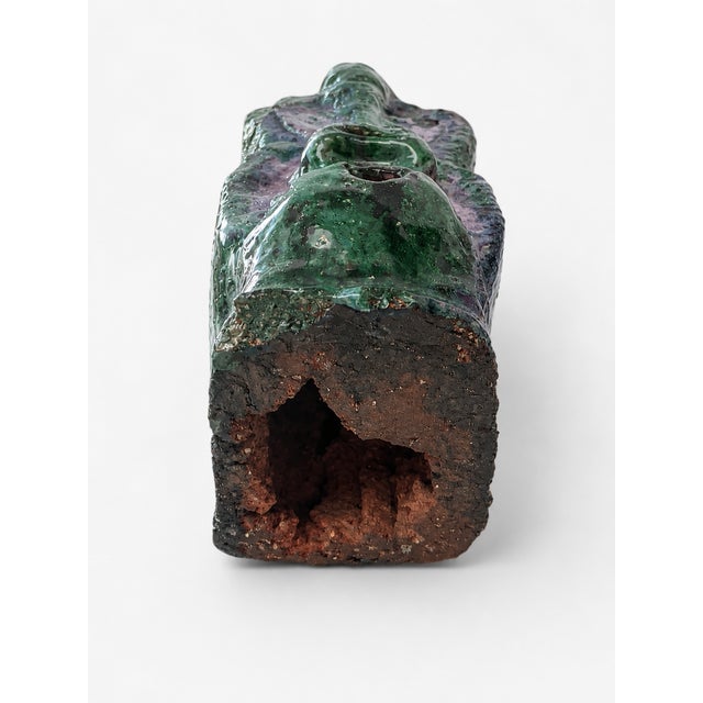 French Brutalist Ceramic Totem Sculpture, 1970s For Sale - Image 6 of 7