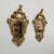 Italian giltwood wall mirrors, 1800s A pair of carved and gilded wooden wall mirrors, featuring shaped frames richly...