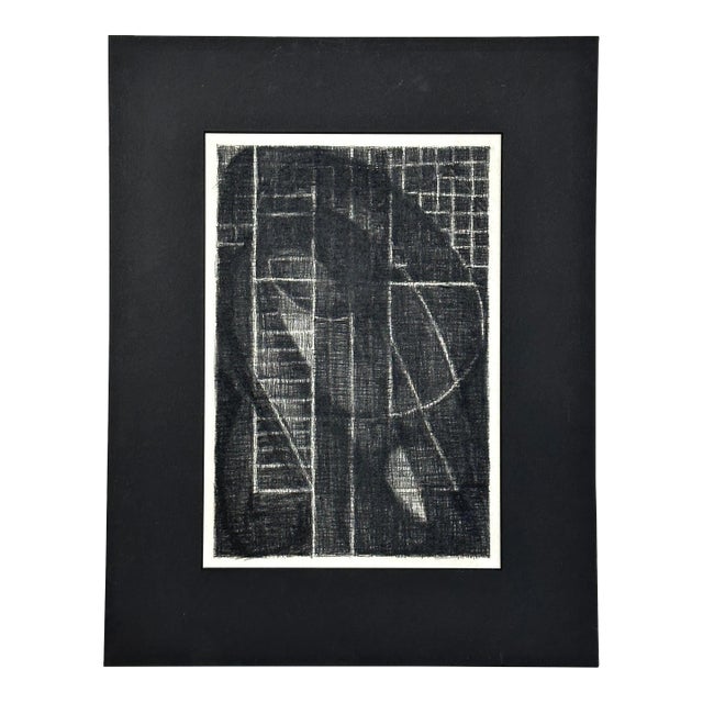 “Remembrance of a Fragile Dream Ii” Charcoal Study on Heavyweight Paper, Matted/Richard Serra/Sol LeWitt For Sale