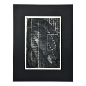 “Remembrance of a Fragile Dream Ii” Charcoal Study on Heavyweight Paper, Matted/Richard Serra/Sol LeWitt