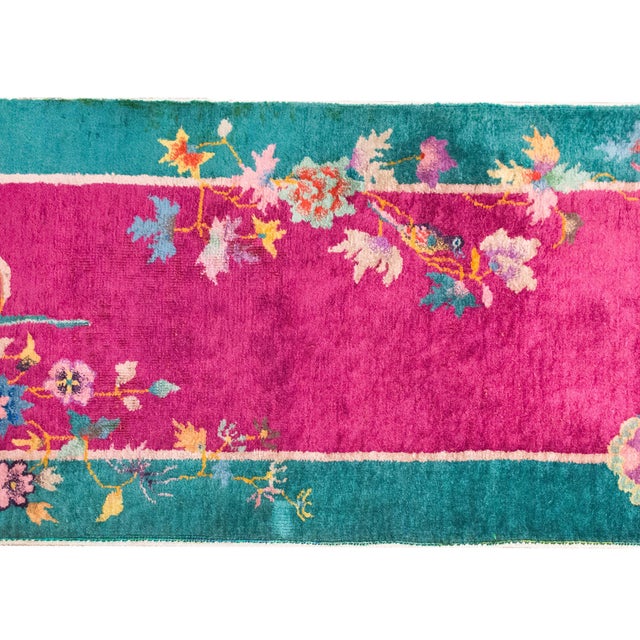 Textile Early 20th Century Chinese Art Deco Rug For Sale - Image 7 of 14