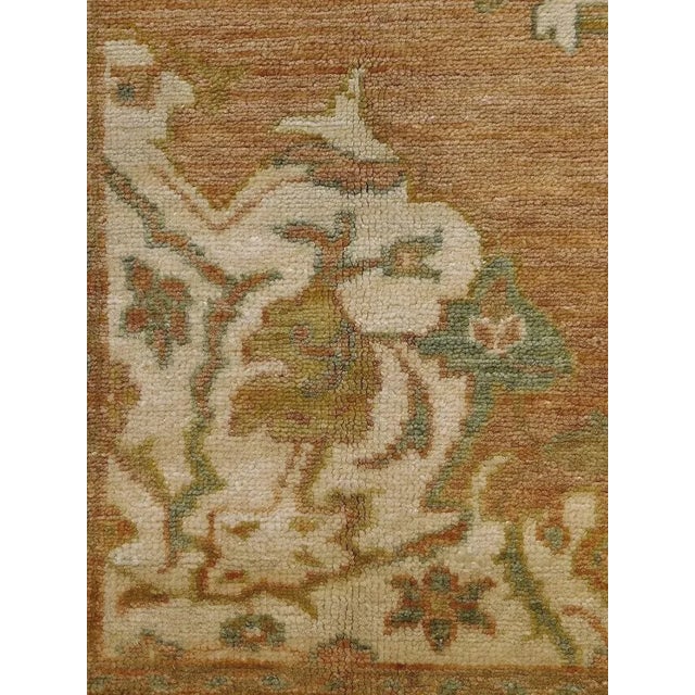 2000 - 2009 Hand-Knotted Oushak Style Rug. 4' X 5’8” For Sale - Image 5 of 13