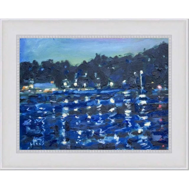Quiet Places & Water Views — Ivar’s at Coulon Park, Washington Original oil painting by L. Haas, 8 x 6 in unframed...