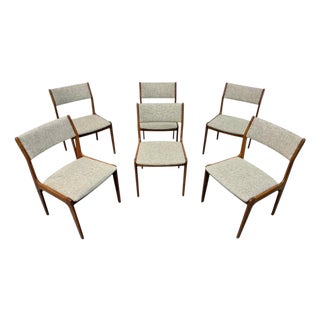 Mid-Century Danish Modern Teak Dining Chairs - Set of 6 For Sale