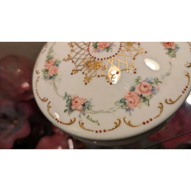 1910s Limoges Powder Box For Sale - Image 6 of 7