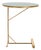 Metal Sionne Round C Table in Hunter Green / Gold For Sale - Image 7 of 8
