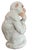 Large 1960s Italian Faenza Barbotine Ceramic Statue of a White Majolica Capuchin Monkey For Sale In Jacksonville, FL - Image 6 of 12