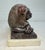 Antique Hand Carved 19th Century Reclining Lion Solid Marble Sculpture Statue For Sale - Image 9 of 16