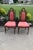 Antique Walnut Boudoir Chairs Victorian Side Spindle Carved Pair 1880s Coral For Sale - Image 12 of 12