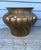 Mid-Century Italian Hammered Brass Swirl Jardinière by Egidio Casagrande - Model 1010 For Sale - Image 4 of 12